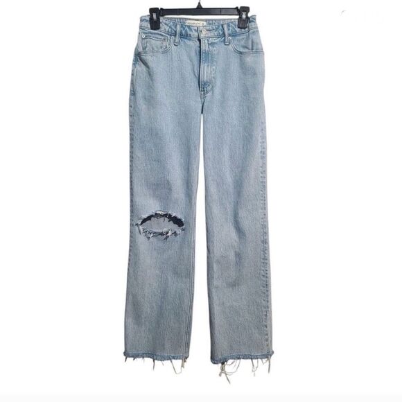 Abercrombie & Fitch Curve Love ’90s Relaxed High Rise Jeans Women’s 26 / 2L - Picture 1 of 10